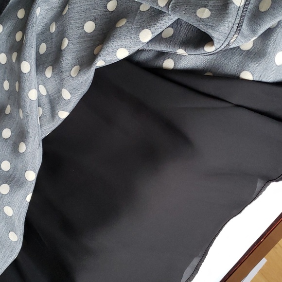 Zara Black Halter Style Pin Up Polka Dot Dress Size Medium - Picture 9 of 11